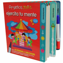 Cargar imagen en el visor de la galería, Pequeños genios - Ejercita tu mente - Libro borrable