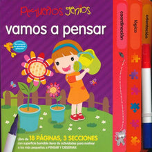 Cargar imagen en el visor de la galería, Pequeños genios - Vamos a pensar - Libro borrable