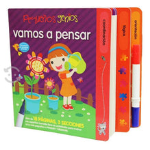 Cargar imagen en el visor de la galería, Pequeños genios - Vamos a pensar - Libro borrable