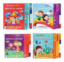Cargar imagen en el visor de la galería, Set 4 Libros borrables - Pequeños Genios