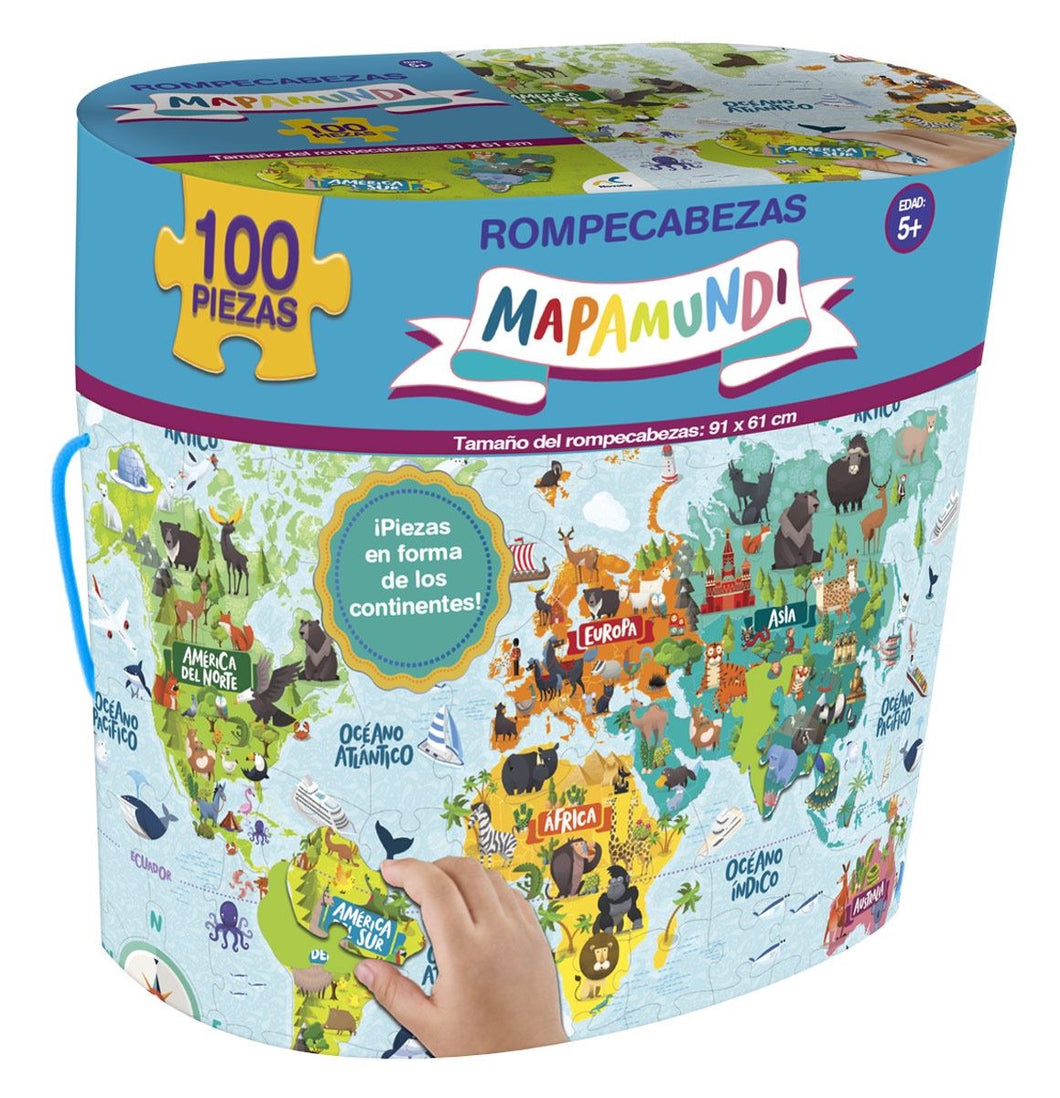 Rompecabezas Gigante Mapamundi - 100 piezas