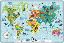 Cargar imagen en el visor de la galería, Rompecabezas Gigante Mapamundi - 100 piezas
