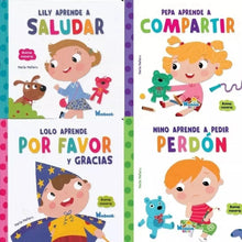 Cargar imagen en el visor de la galería, Set de 4 Libros Buenas Maneras - Enseñanza y Valores
