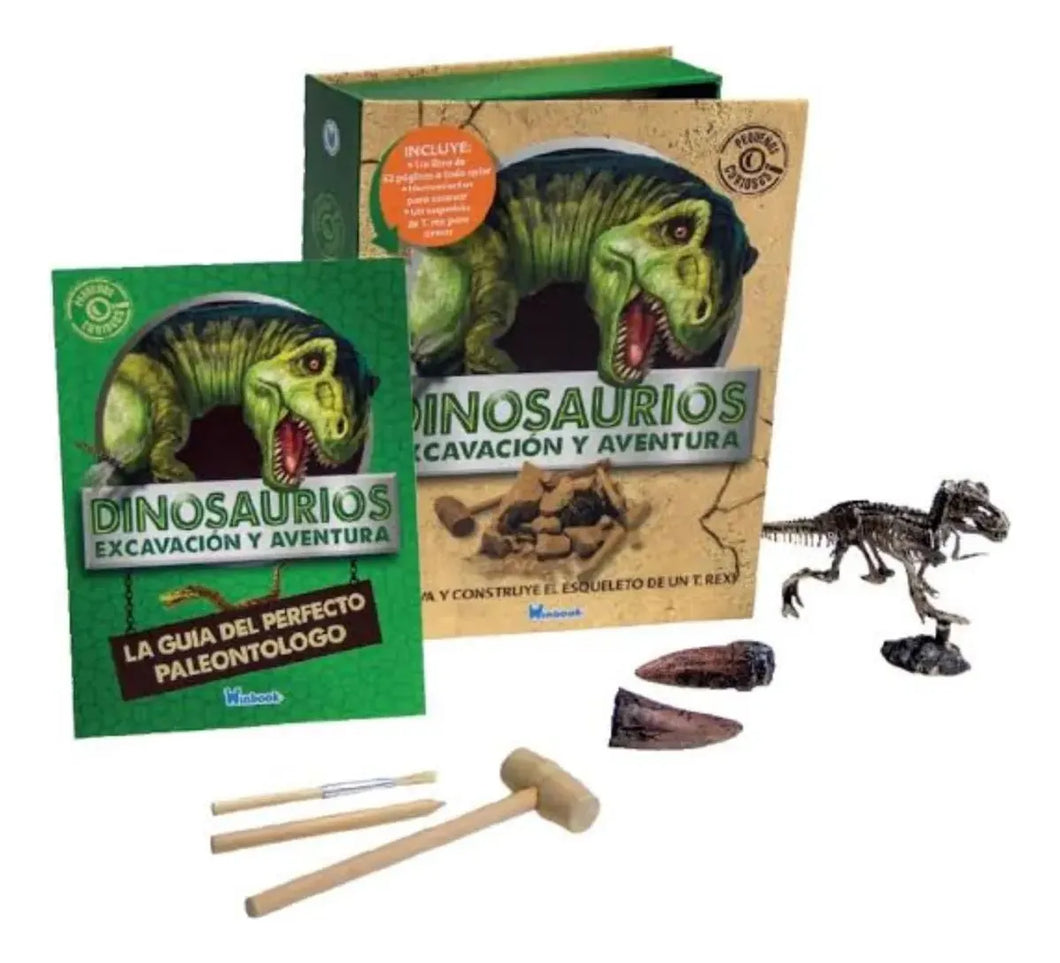 Kit Libro de Dinosaurios - Excavación Paleontología