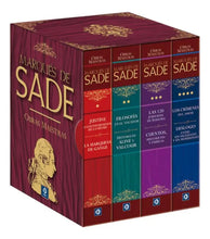 Cargar imagen en el visor de la galería, Marqués De Sade - Estuche Obras Completas - 4 Libros Pasta Dura
