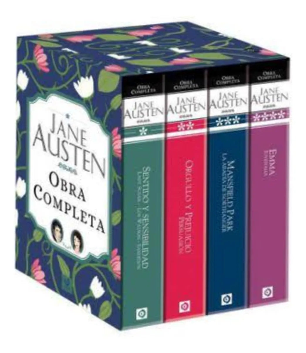 Jane Austen - Estuche Obras Completas - 4 Libros Pasta Dura