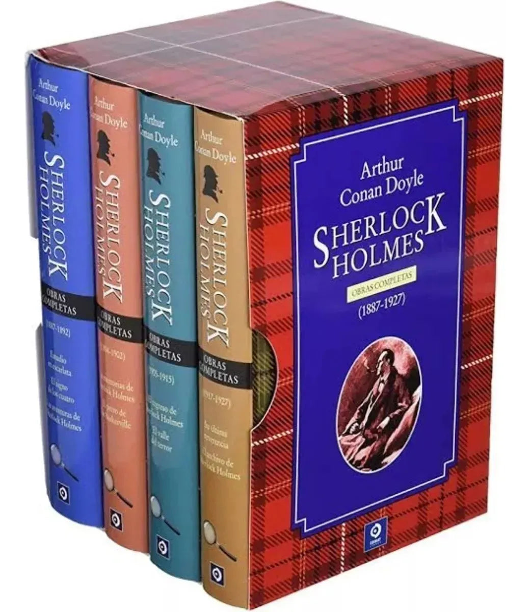 Sherlock Holmes - Estuche Obras Completas - 4 Libros Pasta Dura