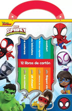 Cargar imagen en el visor de la galería, Estuche De 12 Libros De Cartón Pasta Dura - Marvel Spidey
