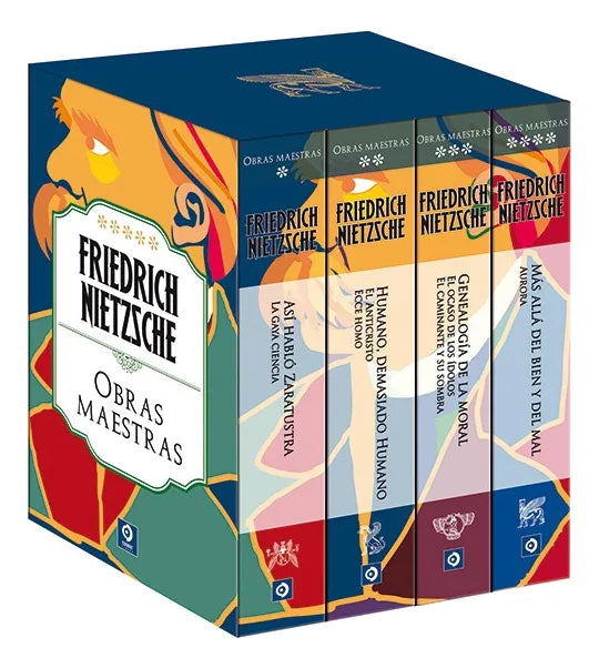 Friedrich Nietzsche - Estuche Obras Completas - 4 Libros Pasta Dura