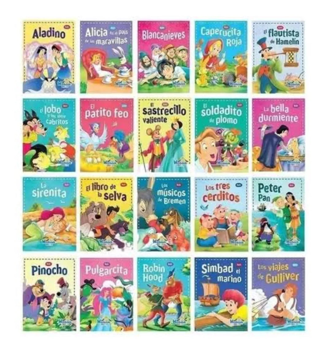 Paquete 120 Cuentos Clásicos - Libros Cuentos Infantil (6 de cada título)