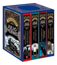 Cargar imagen en el visor de la galería, Julio Verne - Estuche Obras Completas - 4 Libros Pasta Dura
