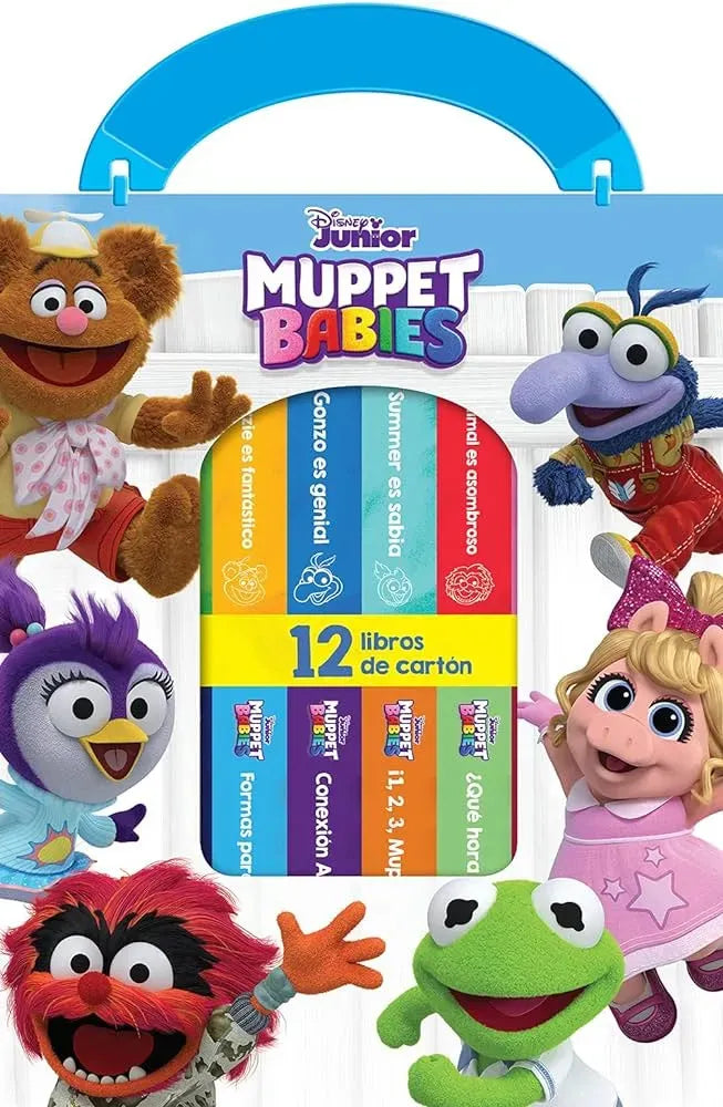 Estuche De 12 Libros De Cartón Pasta Dura - Muppet Babies