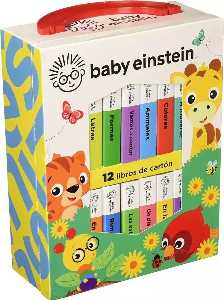Estuche De 12 Libros De Cartón Pasta Dura - Baby Einstein