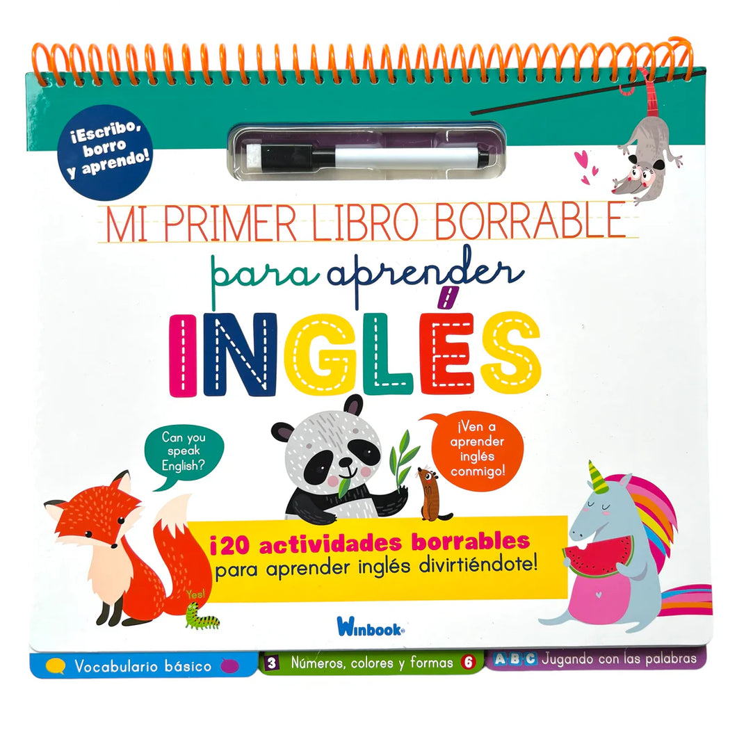 Mi primer libro borrable - Aprender Inglés