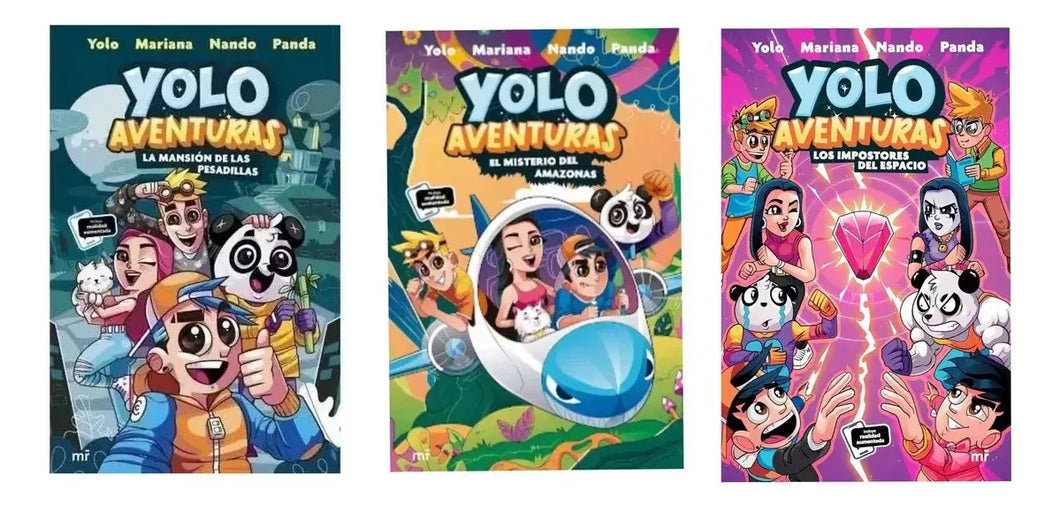 Set 3 Libros Yolo Aventuras 1 - 2 -3 - Mansión Misterio Impostores