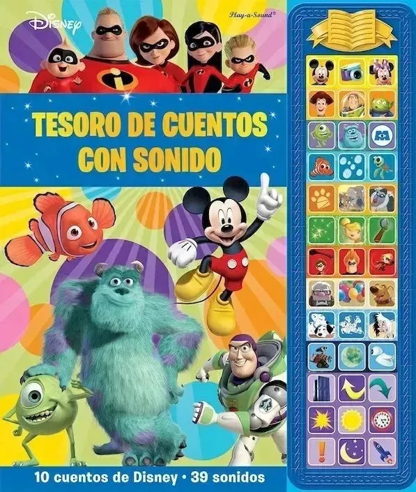 Disney Pixar - Libro De Cuentos Con Sonido