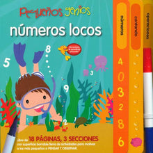 Cargar imagen en el visor de la galería, Pequeños genios - Números locos - Libro borrable
