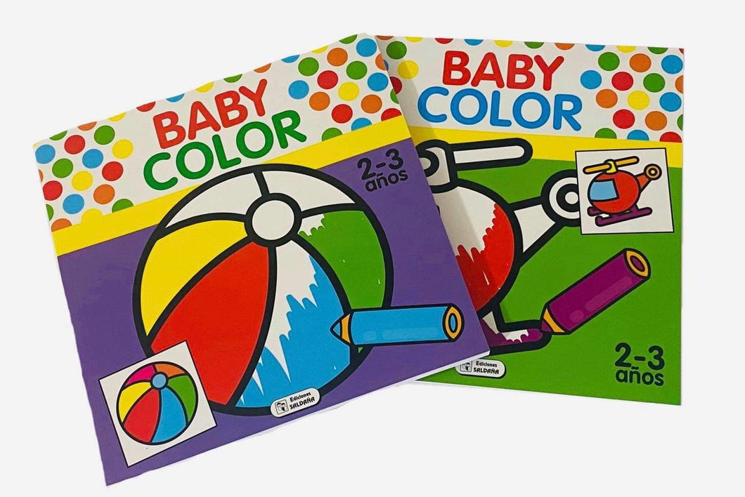 Set 2 Libros Baby Color - Colorear para bebés 2-3 años