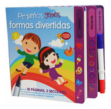 Cargar imagen en el visor de la galería, Pequeños genios - Formas divertidas - Libro borrable
